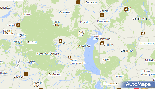 mapa Jadwiniów, Jadwiniów na mapie Targeo