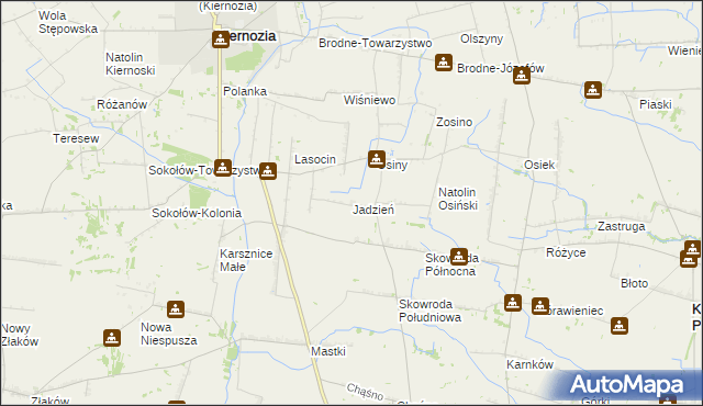 mapa Jadzień, Jadzień na mapie Targeo