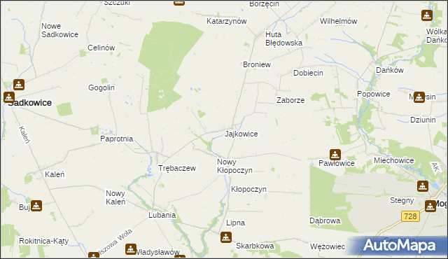 mapa Jajkowice, Jajkowice na mapie Targeo
