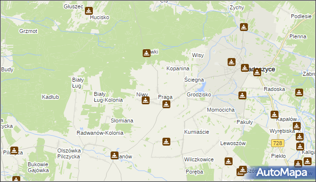 mapa Jakimowice, Jakimowice na mapie Targeo