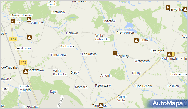 mapa Janów gmina Szadek, Janów gmina Szadek na mapie Targeo