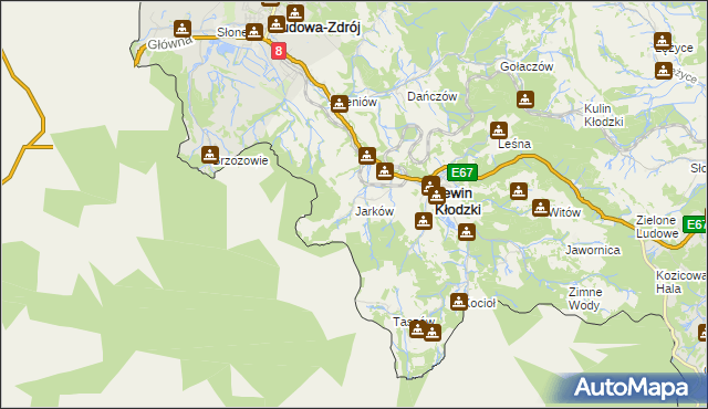 mapa Jarków, Jarków na mapie Targeo