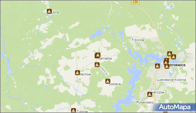 mapa Jarnatów, Jarnatów na mapie Targeo