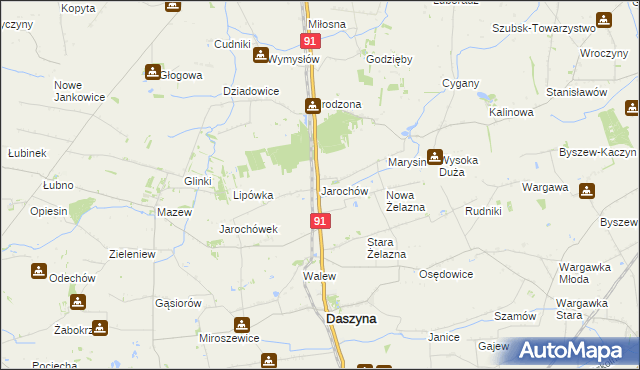 mapa Jarochów, Jarochów na mapie Targeo