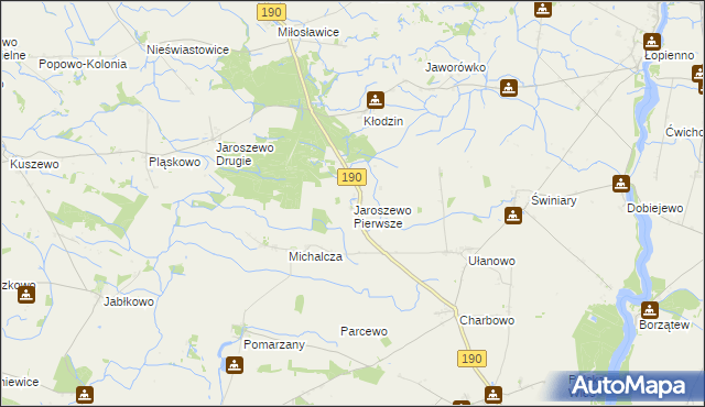 mapa Jaroszewo Pierwsze, Jaroszewo Pierwsze na mapie Targeo