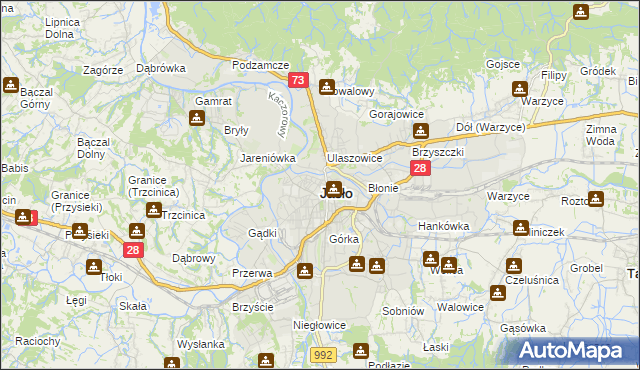 mapa Jasła, Jasło na mapie Targeo