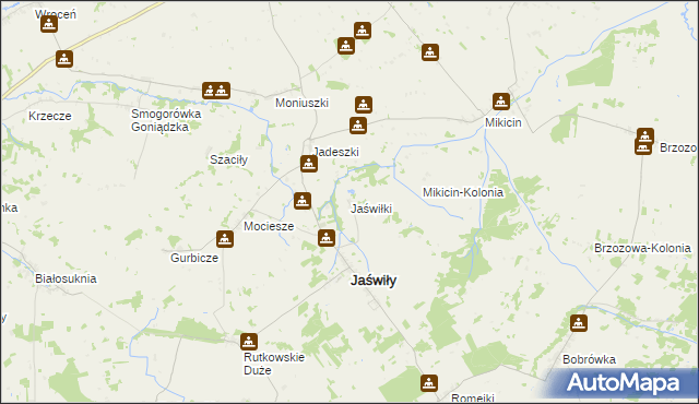 mapa Jaświłki, Jaświłki na mapie Targeo