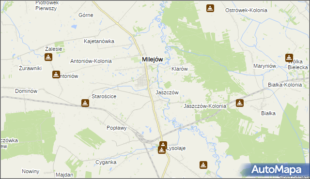 mapa Jaszczów, Jaszczów na mapie Targeo