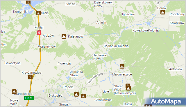 mapa Jedlanka Nowa, Jedlanka Nowa na mapie Targeo