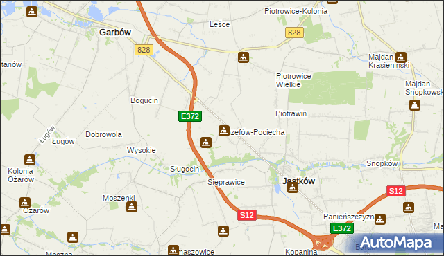 mapa Józefów-Pociecha, Józefów-Pociecha na mapie Targeo