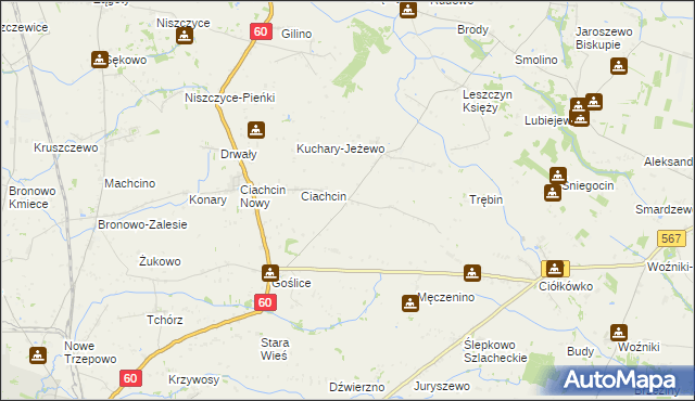 mapa Józinek, Józinek na mapie Targeo