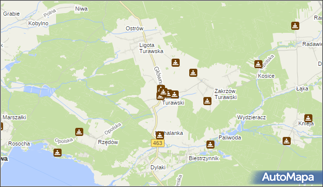 mapa Kadłub Turawski, Kadłub Turawski na mapie Targeo