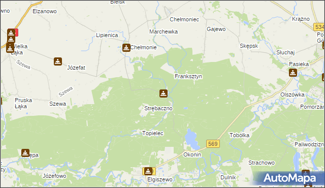 mapa Kałdunek, Kałdunek na mapie Targeo