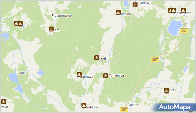 mapa Kałek gmina Lubsko, Kałek gmina Lubsko na mapie Targeo