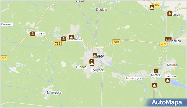 mapa Kalety powiat tarnogórski, Kalety powiat tarnogórski na mapie Targeo