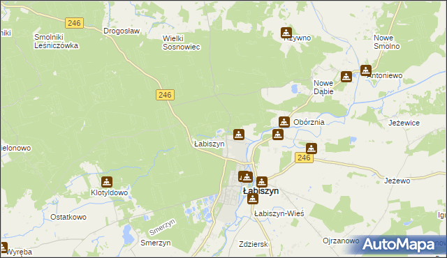 mapa Kąpie, Kąpie na mapie Targeo