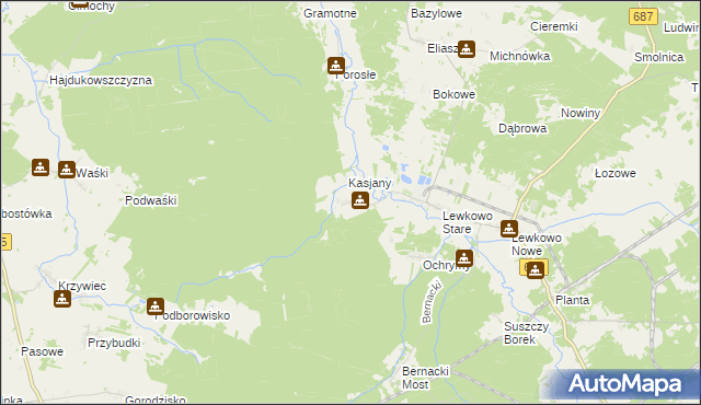 mapa Kapitańszczyzna, Kapitańszczyzna na mapie Targeo