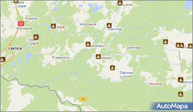 mapa Karsówka, Karsówka na mapie Targeo