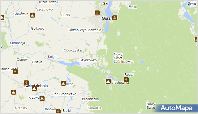 mapa Karw gmina Górzno, Karw gmina Górzno na mapie Targeo