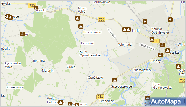 mapa Kazimierków, Kazimierków na mapie Targeo