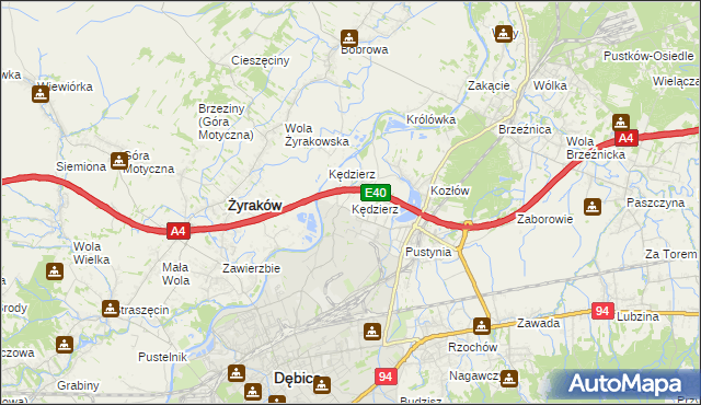 mapa Kędzierz, Kędzierz na mapie Targeo