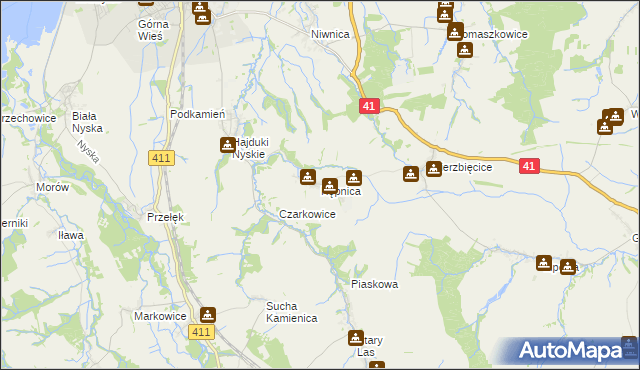 mapa Kępnica, Kępnica na mapie Targeo