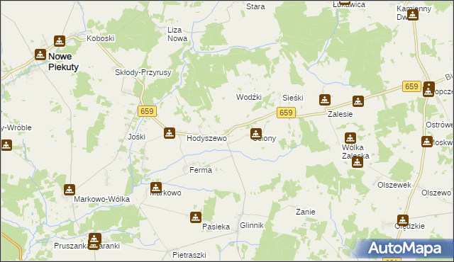 mapa Kiewłaki, Kiewłaki na mapie Targeo