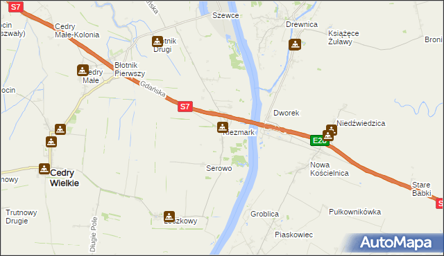 mapa Kiezmark, Kiezmark na mapie Targeo