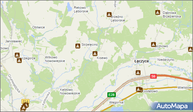 mapa Kisewo, Kisewo na mapie Targeo