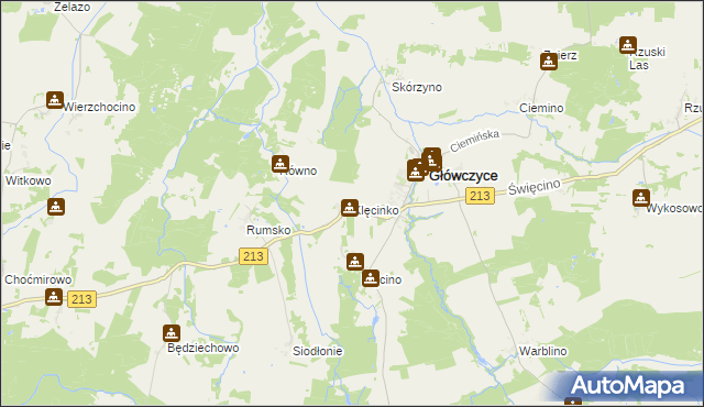 mapa Klęcinko, Klęcinko na mapie Targeo