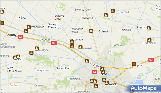 mapa Klewków, Klewków na mapie Targeo