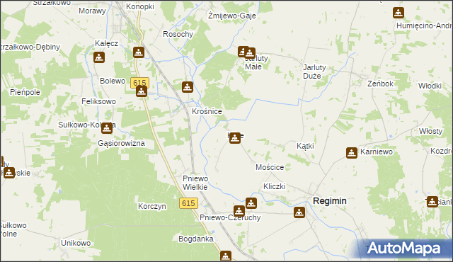 mapa Klice, Klice na mapie Targeo