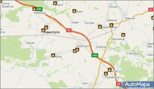 mapa Kłobuczyn, Kłobuczyn na mapie Targeo