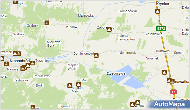 mapa Klocówka, Klocówka na mapie Targeo