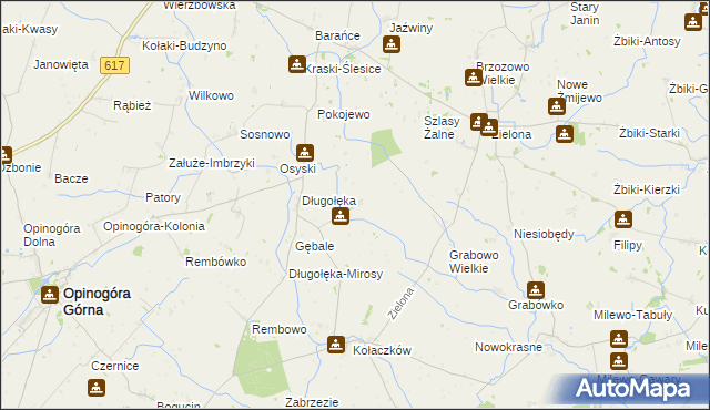 mapa Klonowo gmina Opinogóra Górna, Klonowo gmina Opinogóra Górna na mapie Targeo