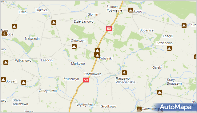 mapa Kobylniki gmina Wyszogród, Kobylniki gmina Wyszogród na mapie Targeo