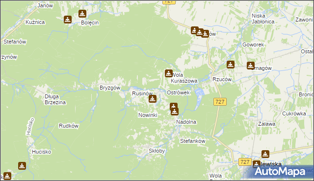 mapa Kochanów gmina Borkowice, Kochanów gmina Borkowice na mapie Targeo