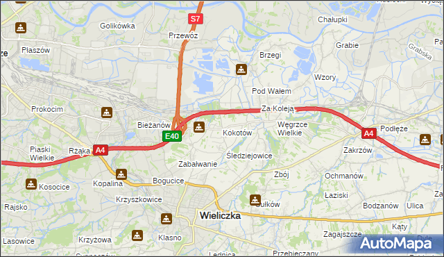 mapa Kokotów, Kokotów na mapie Targeo
