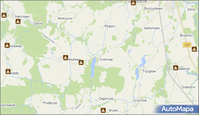 mapa Kołomąć, Kołomąć na mapie Targeo