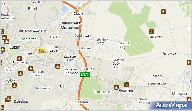 mapa Kolonia Świdnik Mały, Kolonia Świdnik Mały na mapie Targeo