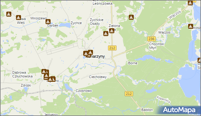 mapa Konarzynki, Konarzynki na mapie Targeo