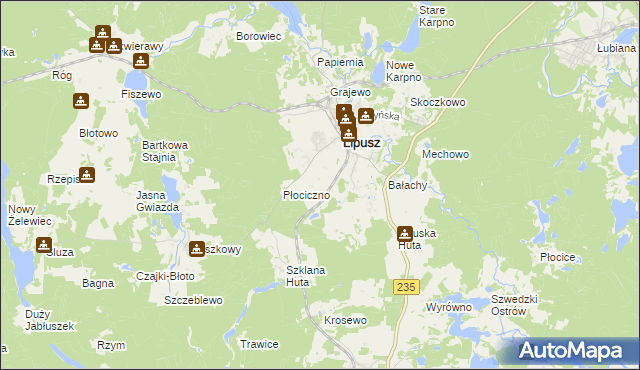 mapa Konitop, Konitop na mapie Targeo