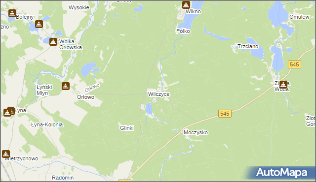 mapa Koniuszyn, Koniuszyn na mapie Targeo