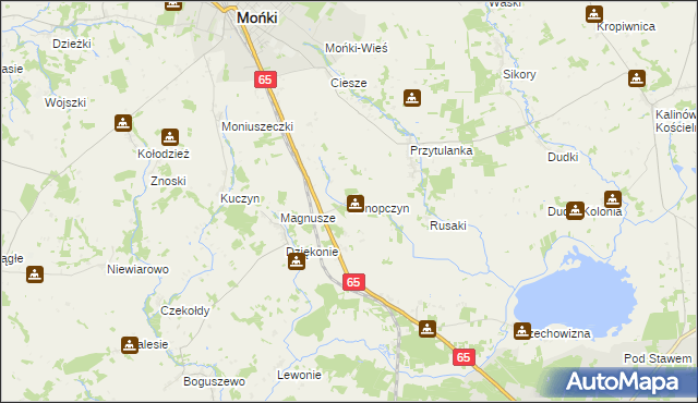 mapa Konopczyn, Konopczyn na mapie Targeo