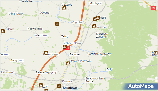 mapa Konopki Młode, Konopki Młode na mapie Targeo