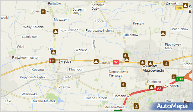 mapa Koprki, Koprki na mapie Targeo