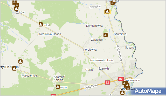 mapa Korolówka, Korolówka na mapie Targeo