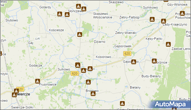 mapa Kosiorowo, Kosiorowo na mapie Targeo