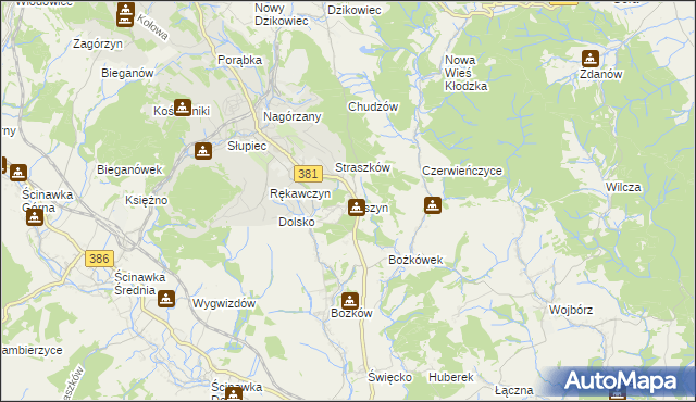 mapa Koszyn, Koszyn na mapie Targeo