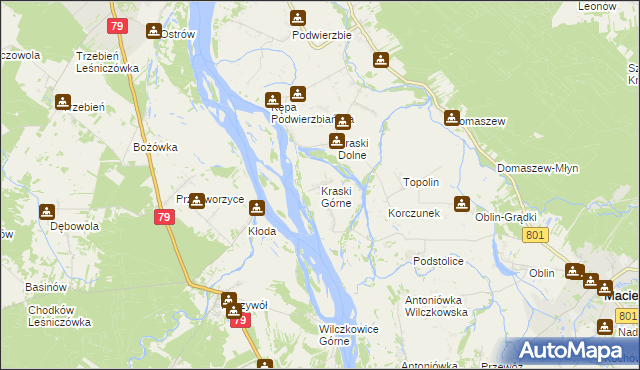 mapa Kraski Górne, Kraski Górne na mapie Targeo